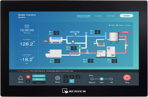 อัตราส่วนความคมชัดของ WEINVIEW cMT3169X 8001