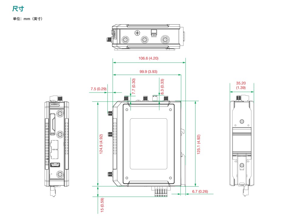 อุตสาหกรรมเฉพาะ 5G Cellular Gateway CCG-1520-T2