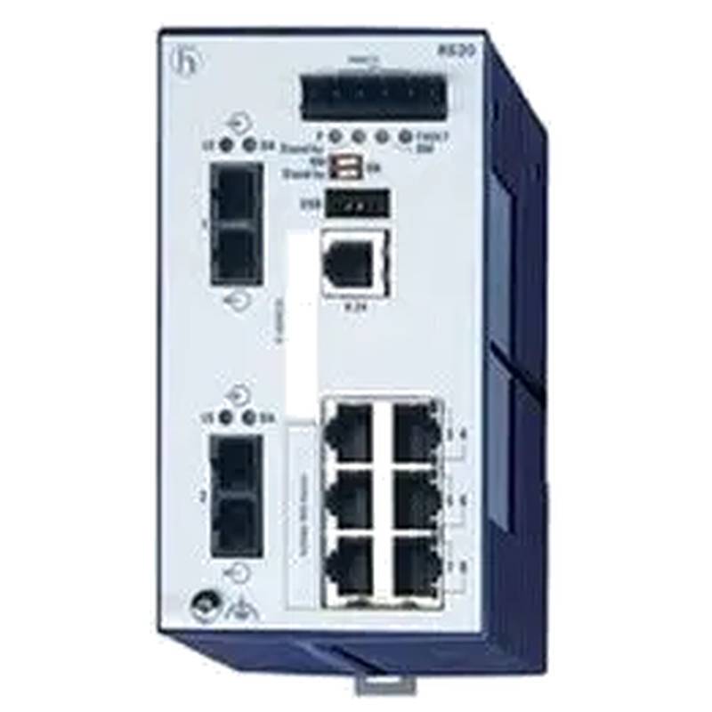Hirschmann RS20-1600T1T1SDAUHC สวิตช์ Ethernet อุตสาหกรรมที่ไม่ได้รับการจัดการ 16 พอร์ต