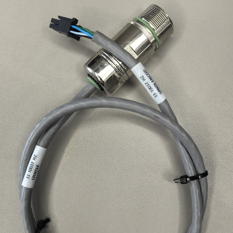 HAAS 33-10037 สายเคเบิลเข้ารหัสแกนหมุน CNC, High-Flex Repla