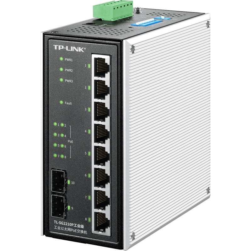 TP-LINK TL-SG2210P สวิตช์อุตสาหกรรม PoE 10 พอร์ต สวิตช์แบบจัดการได้สำหรับอุปกรณ์ IP ในโรงงานอัจฉริยะพร้อมงบประมาณพลังงานสูง