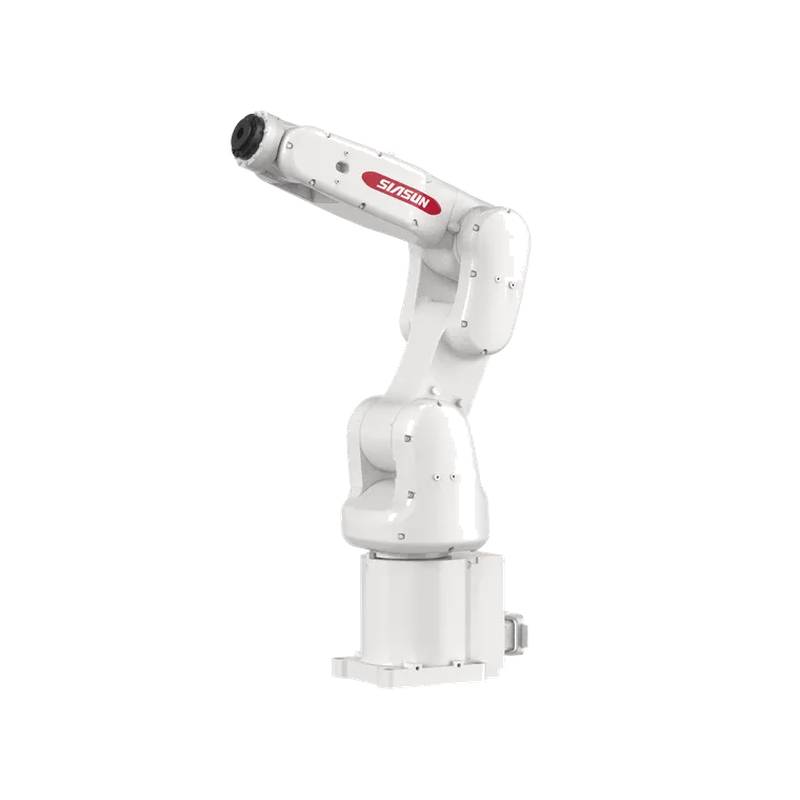 SIASUN SN4A-4/0.58 หุ่นยนต์ 6 แกน แขนกลหุ่นยนต์แบบตั้งโต๊ะพร้อมการป้องกัน IP67 สำหรับการป้อนชิ้นงานในพื้นที่จำกัดและการประกอบชิ้นส่วนอิเล็กทรอนิกส์ (3C) ความเร็วสูง